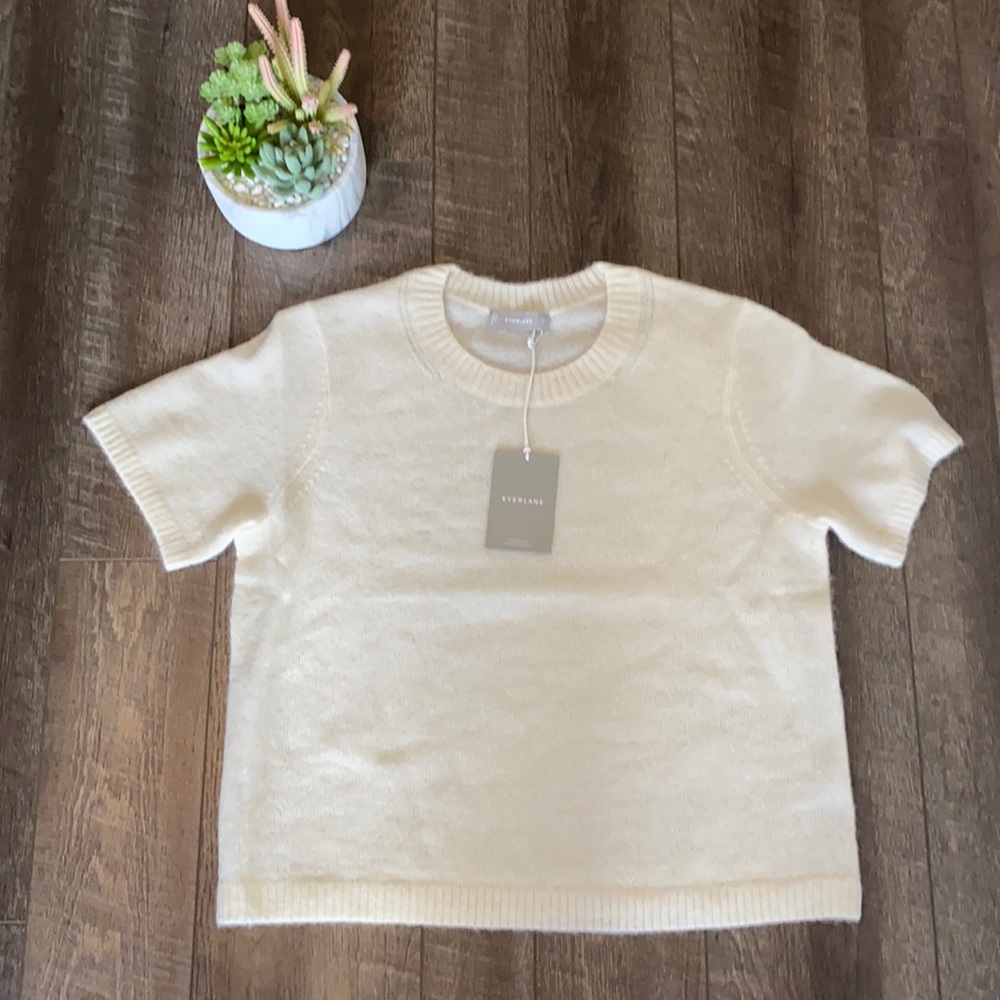 Everlane Cream Crew Neck Sweater